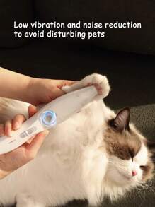 Chó Tóc Cho Paw Lông Chải Lông Hút Chân Không Thú Cưng Cắt Tóc Tông Đơ Máy Cạo Râu Cho Chó Mèo Mắt, tai, Mặt, Mông - trắng - Xem 1