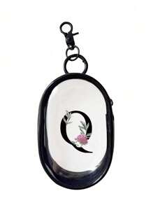 1pc-Black Portable Mini Transparent Zipper Storage Bag, Multifunctional Jewelry Storage Bag For Earphones, Charger Case, Keychain, Ring, Transparent Travel Accessories Bag, Transparent Storage Bag With Keychain, Convenient For Carrying Makeup Mirror, Earphones, Data And Charging Cables, Waterproof, Lightweight, Suitable For Girls, Students And Boys, Suitable For Storing Small Items, Data Cable Storage Bag, Bracelet Bag, Cosmetic Bag - Black - View 25