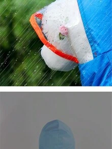 Reflective Strip Raincoat For Pets, Waterproof Clothes For Dogs And Cats To Wear Outdoors - Blue - View 7