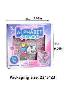 Kit de manualidades de cuentas de moda para niños: Juego de bisutería hecha a mano con collares, pulseras y accesorios para el cabello, kit de fabricación de joyas para niños para pulseras, collares, accesorios para el cabello y regalos - Multicolor - Ver 13