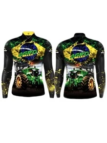 男友风男士运动 T 恤和背心 - 墨綠色 - 查看 3