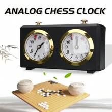 Chess Clock Game Timer Professional Competition Portable Gift I-GO Count Up Down - Black - View 5