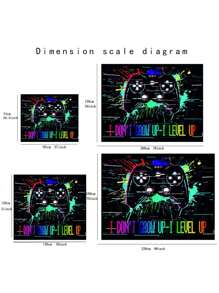 Black Graffiti Gaming Peach Skin Tapestry Wall Hanging, Fun Video Game Wall Art For Teenage Boys Men's Game Room Sign Bedroom, College Dorm Home Decor, Flag For Room, Room Decor, Tapestry ,Room Stuffs, Flags For Room, Tapestry, Wall Tapestry