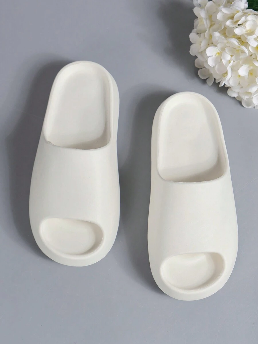 N0015067391-0002 Dép nhựa một ngón đơn giản, thoải mái dành cho nữ, dép xăng đan đế dày chống trơn trượt nhẹ, thích hợp cho phòng tắm, ký túc xá, hồ bơi, bãi biển.