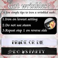 7 Pcs Hen Party Sash Bride Or Die Bachelorette Party Decorations 1 White Bride Or Die Sash 6 Black Till Death Do Us Party Sash For Bridal Shower Wedding Hen Engagement,Christmas - 7Pcs - View 5