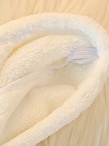 1pc Polyester Microfiber Hair Towel For Women, Minimalist Solid Color Embroidered Animal Pattern, Absorbent Quick Dry Soft, Wrap Hair, Suitable For Bathroom, Living Room, Makeup Removal, All Seasons