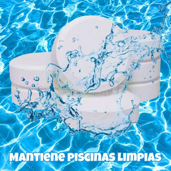 Pastilla Cloro Alberca Wc Tinacos, Pastilla Clorada, Pastilla de cloro para tinacos, pastilla de cloro para baño