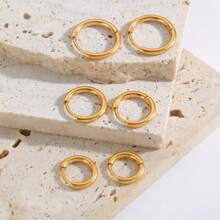Women Hoop Earrings - Dorado - Ver 7