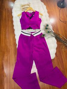 Women Two-Piece Outfits - Màu tím - Xem 3