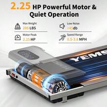 Walking Pad, Walking Pad Treadmill 330 Lb Capacity,3 In 1 Portable Under Desk Treadmill For Home And Office With Remote Control, LED Display - Grey - View 5