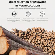 6入組3D木質拼圖自製建築玩具-木質刀具機械模型-多人遊戲以及成年人 - 黑色 - 查看 7