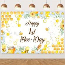 Bee-Themed Birthday Background,Christmas - Bee - View 1