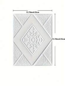 10/20pcs 3D Wall Tile Sticker, DIY Foam Self-Adhesive Anti-Collision Sticker, Waterproof Ceiling Sticker, Easy To Stick And Peel, Easy To Clean And Cut, Suitable For Kitchen, Living Room, Bathroom, Hallway - White - View 2