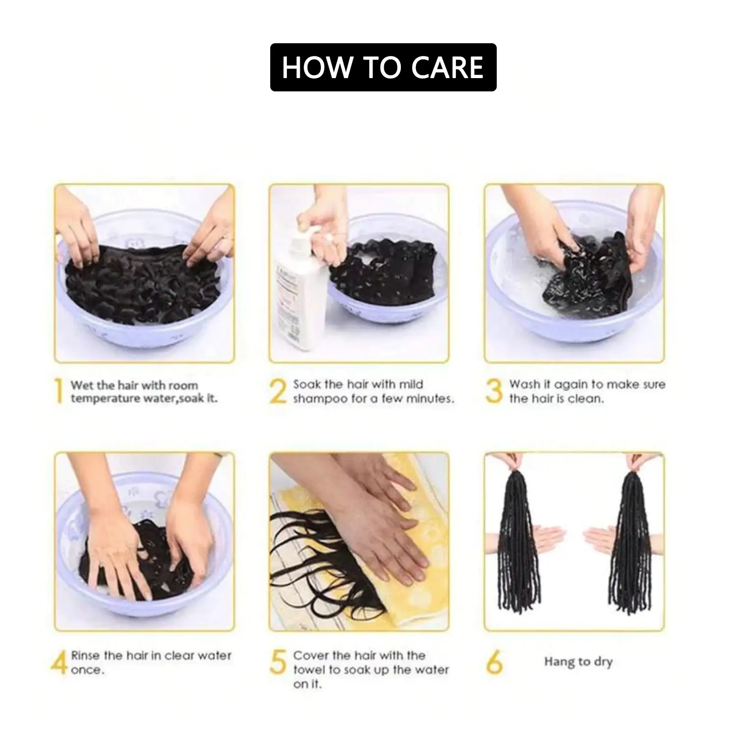 Phụ kiện tóc đơn giản và tiện lợi, phù hợp để sử dụng hàng ngày - Tóc vàng ombre - Xem 3