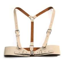 1pc Women's Multi-Color Suspender Style Waist Belt, Functional Punk Style Waist Strap, Suitable For Dresses, Shirts, Jumpers - A - View 8
