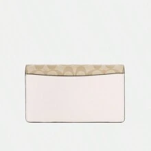 Coach Anna 折叠手拿包 女士斜挎包 标志性帆布 3036 IMDQC - 卡其色 - 查看 8