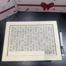 1pc White Wooden Money Box With Counter For Home Office Desk Cash Saving Best Gifts Birthday Graduation