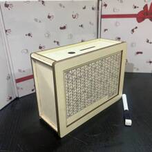 1pc White Wooden Money Box With Counter For Home Office Desk Cash Saving Best Gifts Birthday Graduation