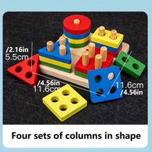 1pc Montessori Educational Toy Set, Improving Hand-Eye Coordination, Sense Of Time And Critical Thinking, Ideal Gift For Children Aged 3+