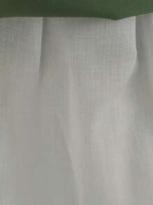 女婴纯色薄纱露背蝴蝶结蓬蓬裙，可爱花童礼服，适合户外派对，不含头饰 - 綠色 - 查看 10