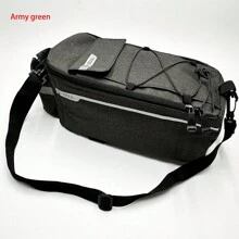 1pc Large Capacity Waterproof Cycling Backpack, Mountain Bike Saddlebag, Rear Pannier, Seat Post Bag, Front Handlebar Pack, Bike Accessory Storage Bag - Black - View 15