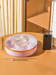 WGROOM 1pc Single-Layer Plastic Decorative Compartment Tray, Multi-Functional Storage Tray For Kitchen, Dining Room, Living Room Use, Suitable For Tea Sets, Beverages, Candies, Cookies, Bread, Weddings, Parties, Gifts, Birthdays - Apricot - View 18
