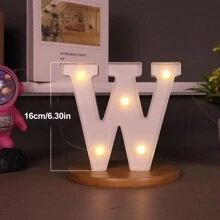 1 Peça Luz de Letra de LED, Cenário de Proposta Romântica Surpresa, Presente de Natal, Decoração Central, Adequado para Decoração de Aniversário/Casamento/Aniversário/Dia dos Namorados/Halloween/Natal/Ano Novo 2025, Presente de Aniversário e Feriado Perfeito para Família, Decoração de Quarto, Decoração de Festa, Branco (Baterias Não Incluídas)