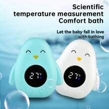 1pc Cartoon Shaped Baby Bath Thermometer, Cute Electronic Water Temperature Monitor For Kids, Suitable For Soaking Bathtubs - Thermometer - View 5