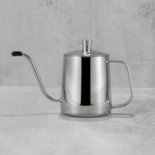 304 Stainless Steel Silver Hand Drip Coffee Kettle - Silver - View 3