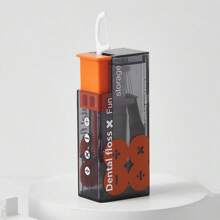 10支一次性牙線棒的便攜自動出牙線器，按壓式牙齒清潔牙線卡