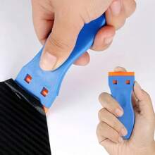 2-Piece Plastic Shaver Scraper With Blades - Adhesive Removal Tool For Labels, Washers, Stickers, And Decals - Suitable For Scratch Free Cleaning Of Car Window Glass, No Need For Electricity - Multicolor - View 8