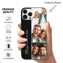 Personalized Picture Phone Cases For 15 14 13 12 11 Pro/Max/Mini XR X Xs Max Custom Multiple Photo IPhone Case For Friends Family Birthday Gifts Customized Full Protection TPU Cover - Multicolor - View 1