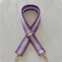 Colorful Embroidered Pattern Bag Strap, Adjustable Shoulder Strap, Round Dot Jacquard Design Bag Handle Travel Accessories - Multicolor - View 8