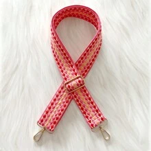 Colorful Embroidered Pattern Bag Strap, Adjustable Shoulder Strap, Round Dot Jacquard Design Bag Handle Travel Accessories - Multicolor - View 5