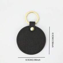 Customized Initial Letters 1pc Men Leather Circle Keychain Round Key Ring Women Home Key Chain Gift With Monogrammed Letters Letter Portable,Multifunction,Lightweight,Functional,Practical Fashionable,Colorful,Adorable,Contracted,Minimalist,Leisure,Business Casual Family,Friends,Grandparents,Children Finds,Winter Fashion,Christmas/Holiday Gift,Personalized Gifts For Women Ideal Gifts For Him Her,Girlfriend,Family,Friends For Birthdays,For Christmas,For Winter,For Fall/Autumn,For Holiday/ Vacation,For School - Black - View 3