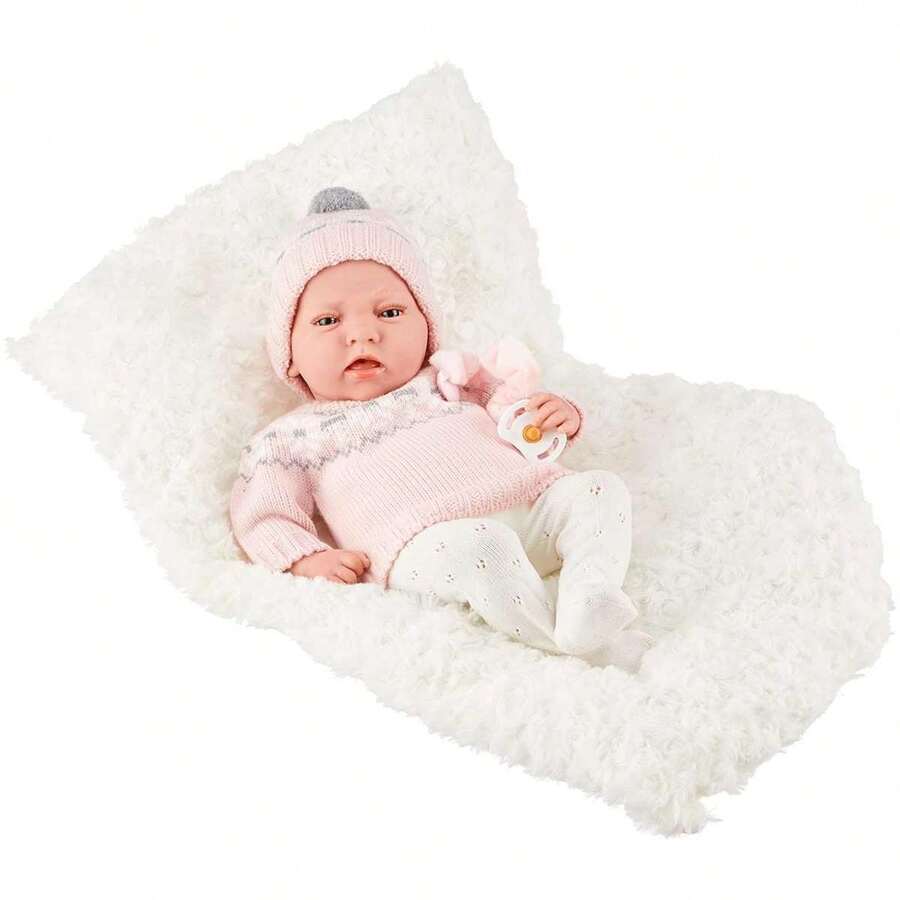 Muñeca Elegance Dafne 40 cm con cuerpo blando, traje rosa y cojin (muñeco con peso) ✅ Entrega 24/48h a España (península) - Bebés Reborn - Muñecas sin mecanismo - Muñecas Arias - Ref. 60592 - Ver 1