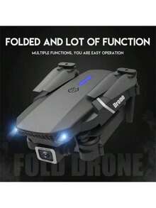 Drone E88PRO con cámara HD 4K, despegue y aterrizaje con un solo toque, dron de control remoto plegable para principiantes, dron económico para uso interno y externo, regalo de Navidad, Halloween y Acción de Gracias - cámara única negra - Ver 7