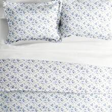 Duvet Cover Set Patterned Microfiber Ultra Soft Bedding In Blossoms - 霧霾藍 - 查看 1