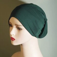 Solid Color Tube Undercap Lightweight Elastic Inner Hijab - A - View 29