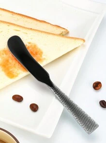 1pc Stainless Steel Hammered Butter Knife, Bread, Jam, Baking Scraper, Cream Knife - Multicolor - View 9