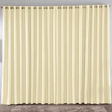 Cortina Blackout 3,00 X 2,80 Corta Luz Bloqueia Calor Decorativa Diversas Cores  - Creme - Visão 1