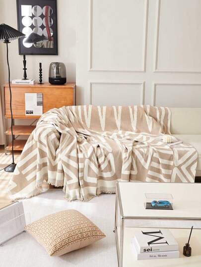 1件装多功能波西米亚风沙发套 - 防刮防滑，是家居装饰和日常使用的理想之选，舒适的家具保护套，适用于客厅和卧室。