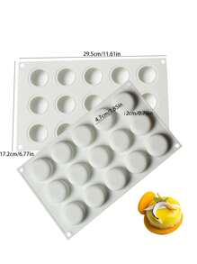 1pc 3D Ball Shape Silicone Mold For Baking Non-Stick Easy Release White Sphere Baking Mold For Mousse Cake Fondant Sugarcraft Dessert Pastry Tools