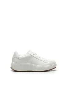 Women Platform Chunky Sneakers Dee Comfortable Casual Fashion Sneaker - trắng - Xem 5