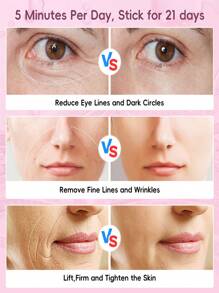 Cây Đũa Phép Trị Liệu Bằng Ánh Sáng Mặt, Liệu Pháp Ánh Sáng Đỏ Cho Mặt Và Cổ - Cây Đũa Phép Trẻ Hóa Da Mặt & Mắt Massage Dụng Cụ Chăm Sóc Da - Hoa hồng vàng - Xem 6