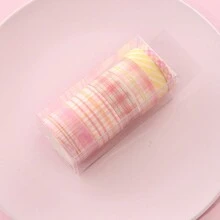 6入組方格和紙膠帶套裝，創意文具套組，適用於DIY方格內格紙、筆記和剪貼簿 - 彩色 - 查看 14