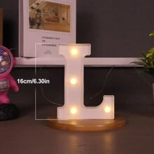 1 Peça Luz de Letra de LED, Cenário de Proposta Romântica Surpresa, Presente de Natal, Decoração Central, Adequado para Decoração de Aniversário/Casamento/Aniversário/Dia dos Namorados/Halloween/Natal/Ano Novo 2025, Presente de Aniversário e Feriado Perfeito para Família, Decoração de Quarto, Decoração de Festa, Branco (Baterias Não Incluídas)
