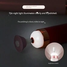 1 Stück wiederaufladbarer 5-in-1 Elektrischer Nagelpolierstift für Zuhause, wiederaufladbarer tragbarer Nagelschleifer mit geringem Geräuschpegel, professionelles Maniküre und Pediküreset