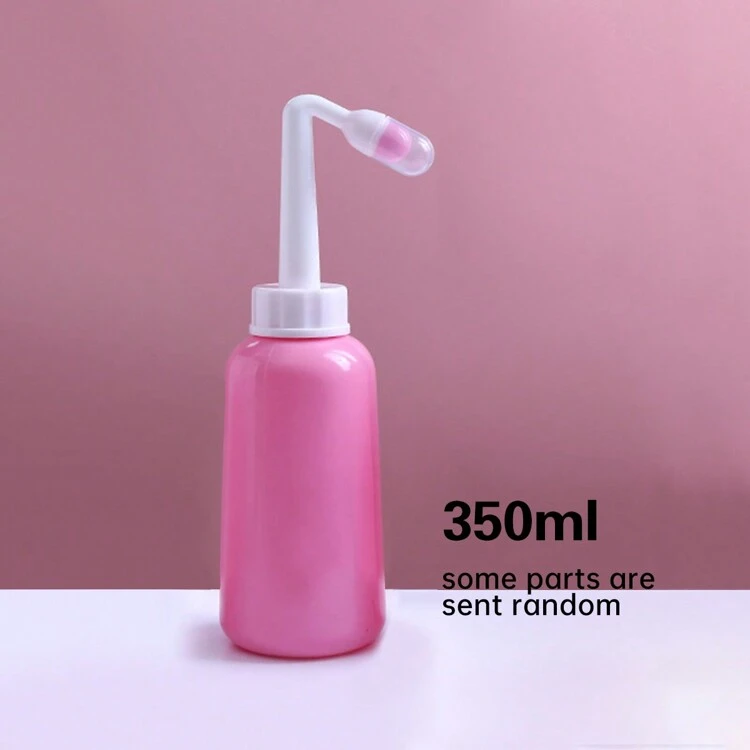 1 pezzo, Vasca da bagno portatile da viaggio, Bacino igienico personale portatile da 350ml/500ml per l'igiene femminile, Accessori per il bagno, Strumenti per il bagno - Rosa - Visualizzare 14