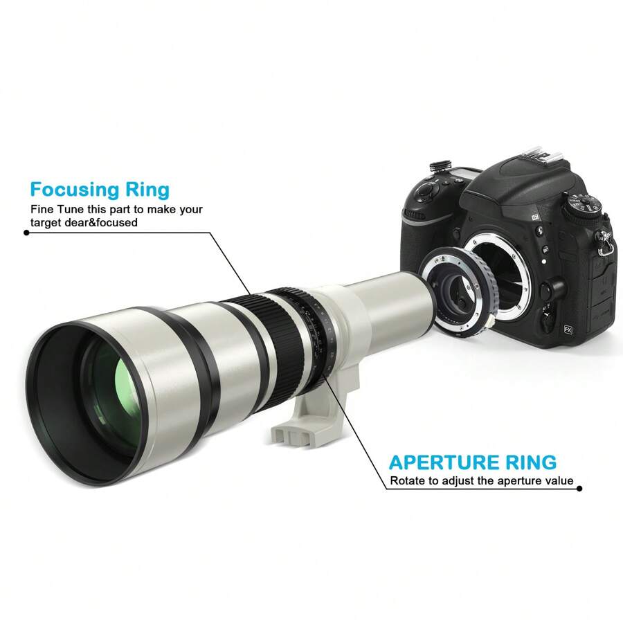 500mm F6.3 Manual FullFrame Super Telephoto Fixed Lens For Nikon F